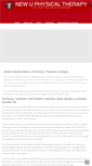 Mobile Screenshot of newuphysicaltherapy.com