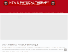 Tablet Screenshot of newuphysicaltherapy.com